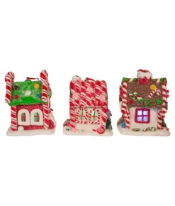 Boutique de Noël Ginger Bread Houses*Gingerbread House Ornament Led