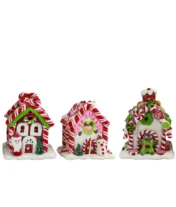 Boutique de Noël Ginger Bread Houses*Gingerbread House Ornament Led