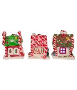 Boutique de Noël Ginger Bread Houses*Gingerbread House Ornament Led