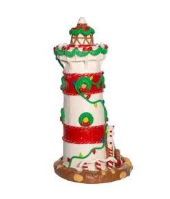 Boutique de Noël Ginger Bread & Candy Shoppe*Gingerbread Lighthouse 13.5