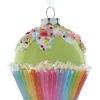 Boutique de Noël Miscellaneous*Glass Green Cupcake Ornament