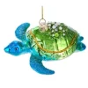 Boutique de Noël Varied Shapes*Glass Ornament, Blue/Grn Sea Turtle