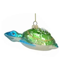 Boutique de Noël Varied Shapes*Glass Ornament, Blue/Grn Sea Turtle