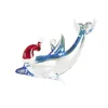 Boutique de Noël Miscellaneous*Glass Ornament Dolphin Red Hat