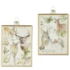 Boutique de Noël Enchanted Forest*Glass Ornament, With Wildlife Poster Design