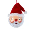 Boutique de Noël Rustic*Glass Painted Santa Ornament, 100Mm