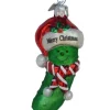 Boutique de Noël Mom'S Kitchen & Bakery*Glass Pickle Merry Xmas