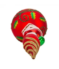 Boutique de Noël Miscellaneous*Glass Santa Treetrop