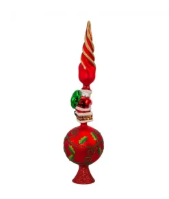 Boutique de Noël Christmas Classics*Glass Santa Treetrop
