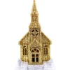 Boutique de Noël Religion*Gold And Silver Led Church Ornament