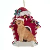 Boutique de Noël Family & Friends*Golden Retriever Ornament With Doghouse