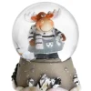 Boutique de Noël Snow Globes*Grey Snowglobe With Moose