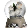 Boutique de Noël Snow Globes*Grey Snowglobe With White Bears