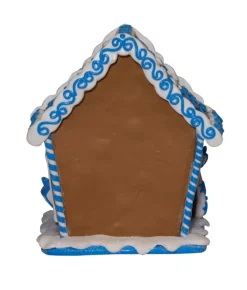 Boutique de Noël Ginger Bread Houses*Home Decoration, Hanukka Home, Measures 7 Inches, Led Illumination