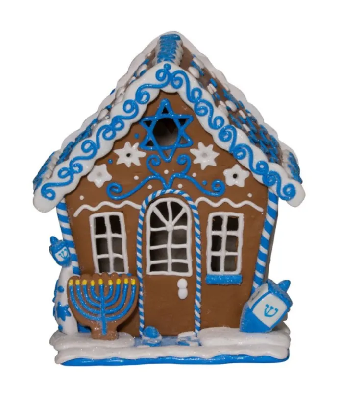 Boutique de Noël Usb & Led*Home Decoration, Hanukka Home, Measures 7 Inches, Led Illumination