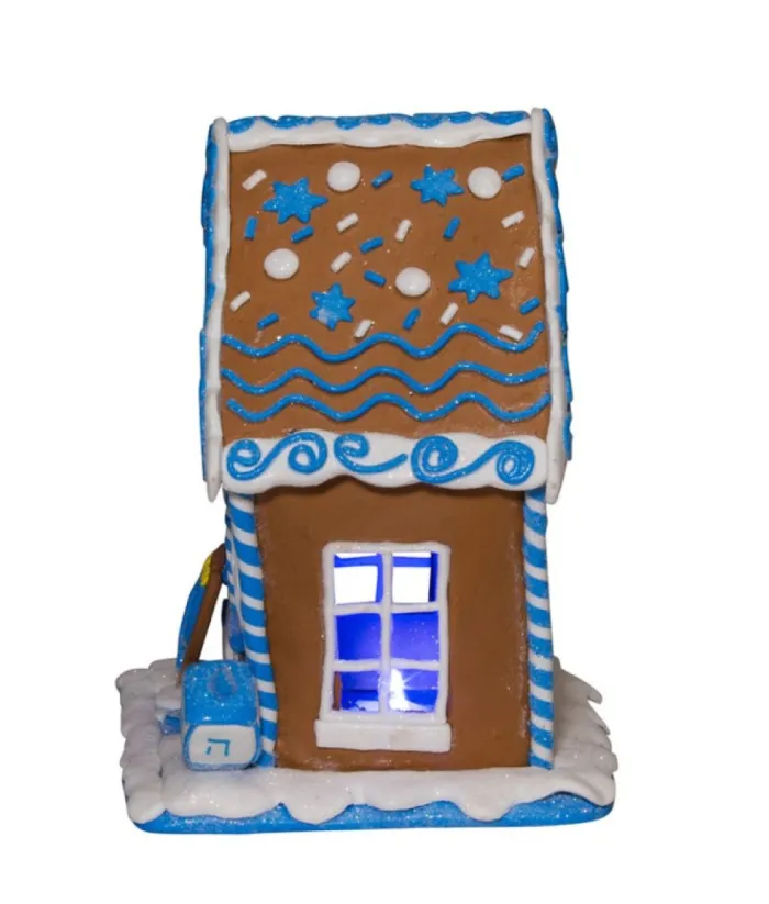 Boutique de Noël Usb & Led*Home Decoration, Hanukka Home, Measures 7 Inches, Led Illumination