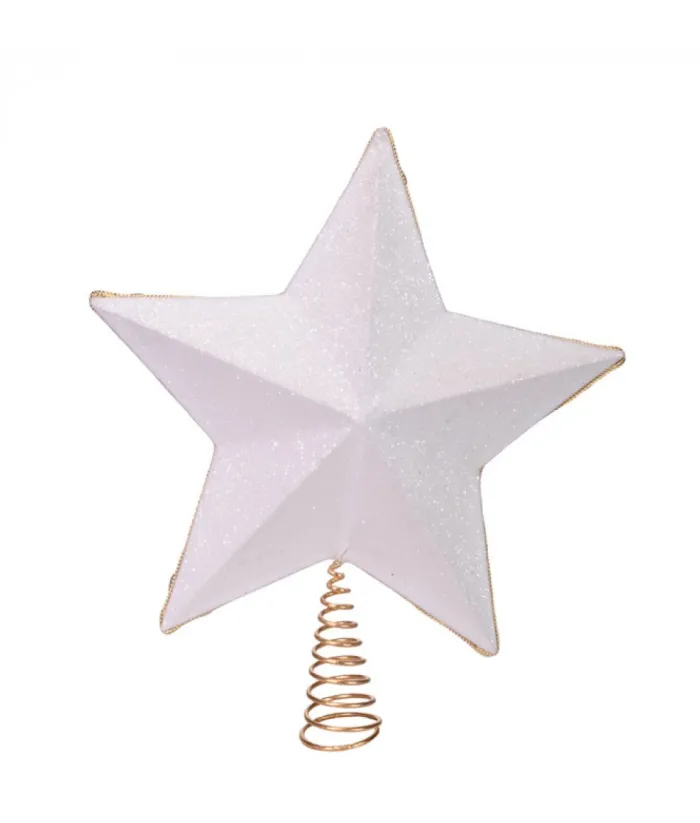 Boutique de Noël Christmas Classics*13"Ivory And Gold Treetop