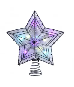Boutique de Noël Stars & Tree Toppers*Led Color-Changing 5-Points Star Treetop