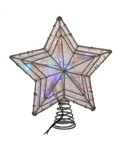 Boutique de Noël Stars & Tree Toppers*Led Color-Changing 5-Points Star Treetop
