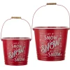 Boutique de Noël Winter Wonderland*Let It Snow, Let It Snow... (2 Piece Full Size Buckets)