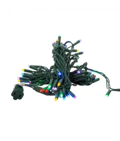 Boutique de Noël Light Sets*50-Light 5Mm Multicolored Frosted Led Green Wire Light Set