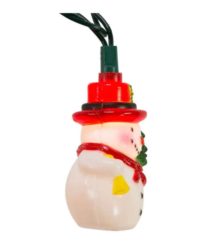Boutique de Noël Light Sets*10-Light Snowman With Christmas Tree Light Set