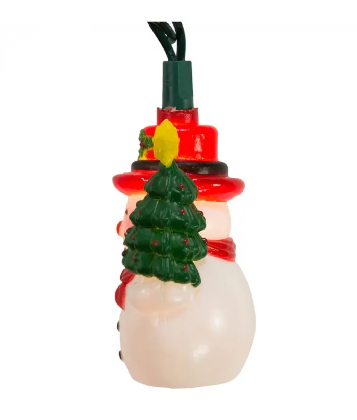 Boutique de Noël Light Sets*10-Light Snowman With Christmas Tree Light Set
