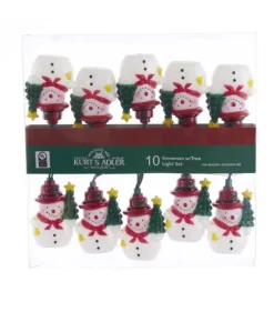 Boutique de Noël Light Sets*10-Light Snowman With Christmas Tree Light Set
