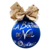 Boutique de Noël Customizable*Limited Edition "La Boutique De Noel De Quebec" Glass Ornament