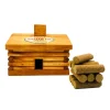 Boutique de Noël Rustic*Log Cabin Incense Burner