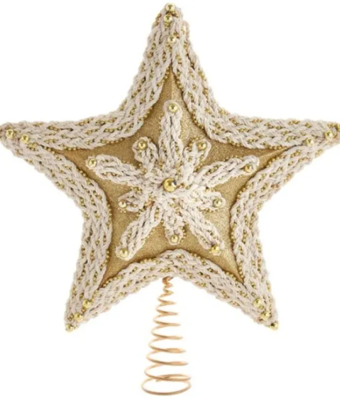Boutique de Noël Rustic*Macrame Star Tree Top