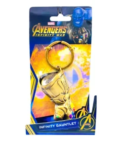 Boutique de Noël Marvel*Marvel Comics Superheroes, Collectible Keyring, Infinity Wars Gauntlet, In Pewter