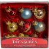 Boutique de Noël Christmas Classics*Mini Glass Ornaments, Varied Colours, 9 Per Box