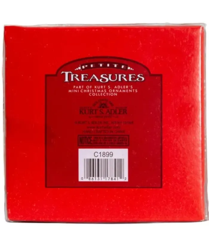 Boutique de Noël Miscellaneous*Mini Glass Ornaments, Varied Colours, 9 Per Box