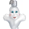 Boutique de Noël Autumn & Halloween*Miniature Ghost Glass Ornament