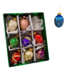 Boutique de Noël Christmas Classics*45Mm Miniature Decorative Egg Glass Ornaments