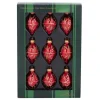Boutique de Noël Christmas Classics*35Mm Miniature Red And Gold Glass Ornaments