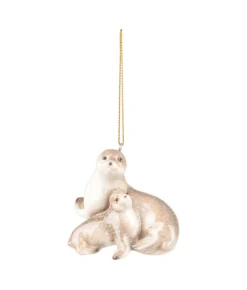 Boutique de Noël Under The Sea*Mom & Baby Seal Ornament
