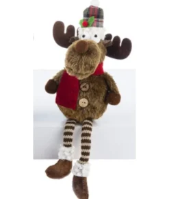 Boutique de Noël Rustic*Moose,Red Scarf