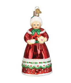 Boutique de Noël Santa'S Workshop*Mrs. Claus Glass Ornament, Teapot And Cup In Hand