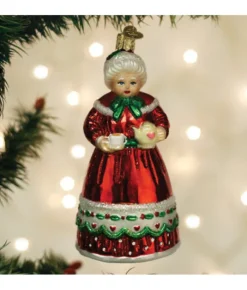Boutique de Noël Santa'S Workshop*Mrs. Claus Glass Ornament, Teapot And Cup In Hand