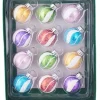 Boutique de Noël Glass Ball Boxes*Multicoloured Glass Ornaments, 25Mm, 12 Per Box