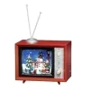Boutique de Noël Christmas Classics*Muscial Table Piece, 5 Inch Tv, With Children And Snowman.