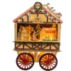 Boutique de Noël Nordic Villages*Musical Wooden Wagon With Christmas Village Scene