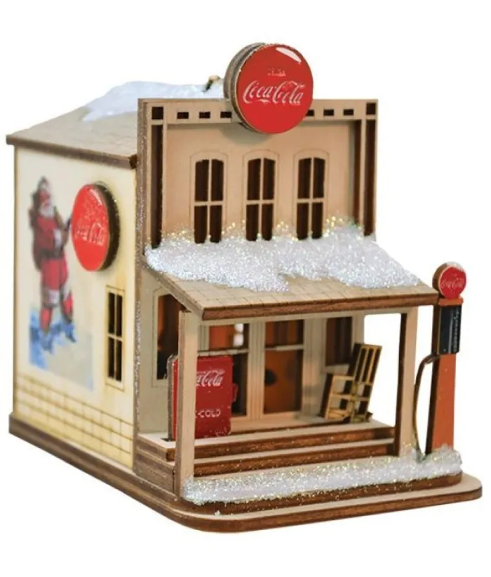 Boutique de Noël Usb & Led*Nostalgic Country Store, With Coca Cola Signage , Led Lighting