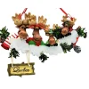 Boutique de Noël Enchanted Forest*Ornament, 4 Moose, With Pine Cones,