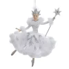 Boutique de Noël Winter Wonderland*Ornament, Ballerina Elegant Snow Queen , With Crown And Glitter Tutu,
