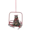 Boutique de Noël Enchanted Forest*Ornament, Bear On Ski-Lift