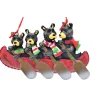Boutique de Noël Enchanted Forest*Ornament, Canoe With Family Of 4 Bears