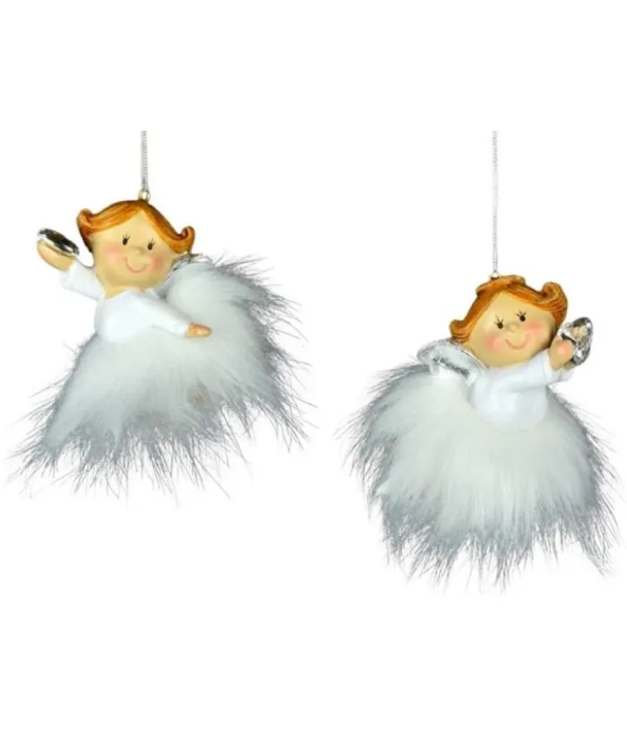Boutique de Noël Winter Wonderland*Ornament, Child With Feather Trim